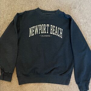 Newport Dark Gray Crewneck Sweater